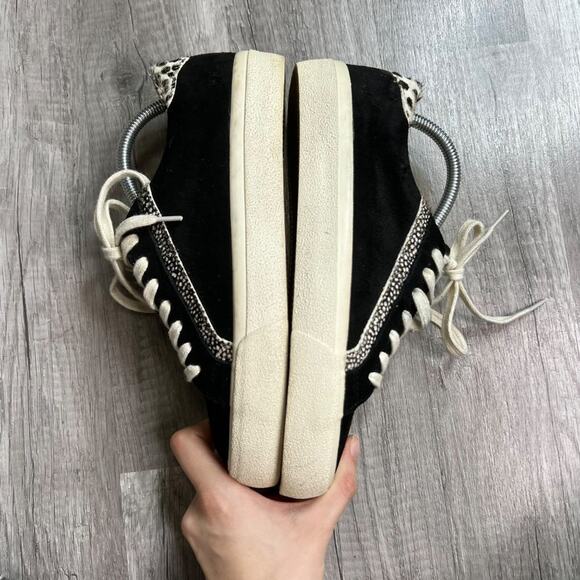 madewell Sidewalk Low-Top Sneakers in Suede and Spot Calf Size 6 1/2 - Picture 3 of 11